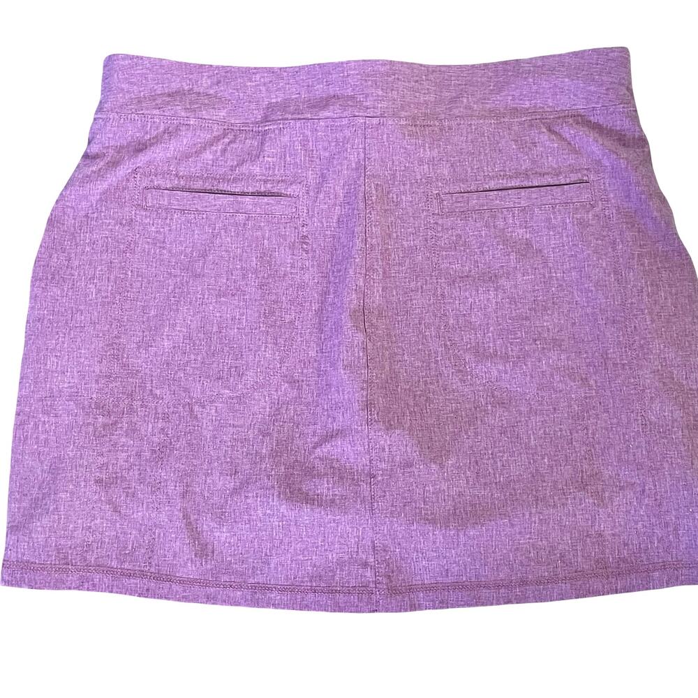 Aventura Skort Heathered Plum/Pink Sz‎ M Elastic Waist Athletic Athleisure Gym - Picture 5 of 8